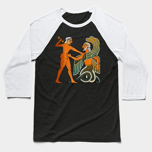 Zeus & Typhon Baseball T-Shirt by Mosaicblues